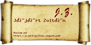 Jójárt Zoltán névjegykártya